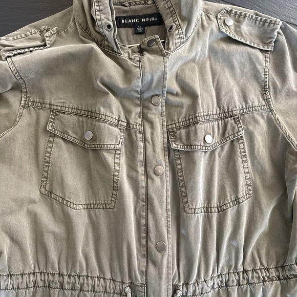 Blanc Noir green Hooded Jacket XL - Picture 3 of 7